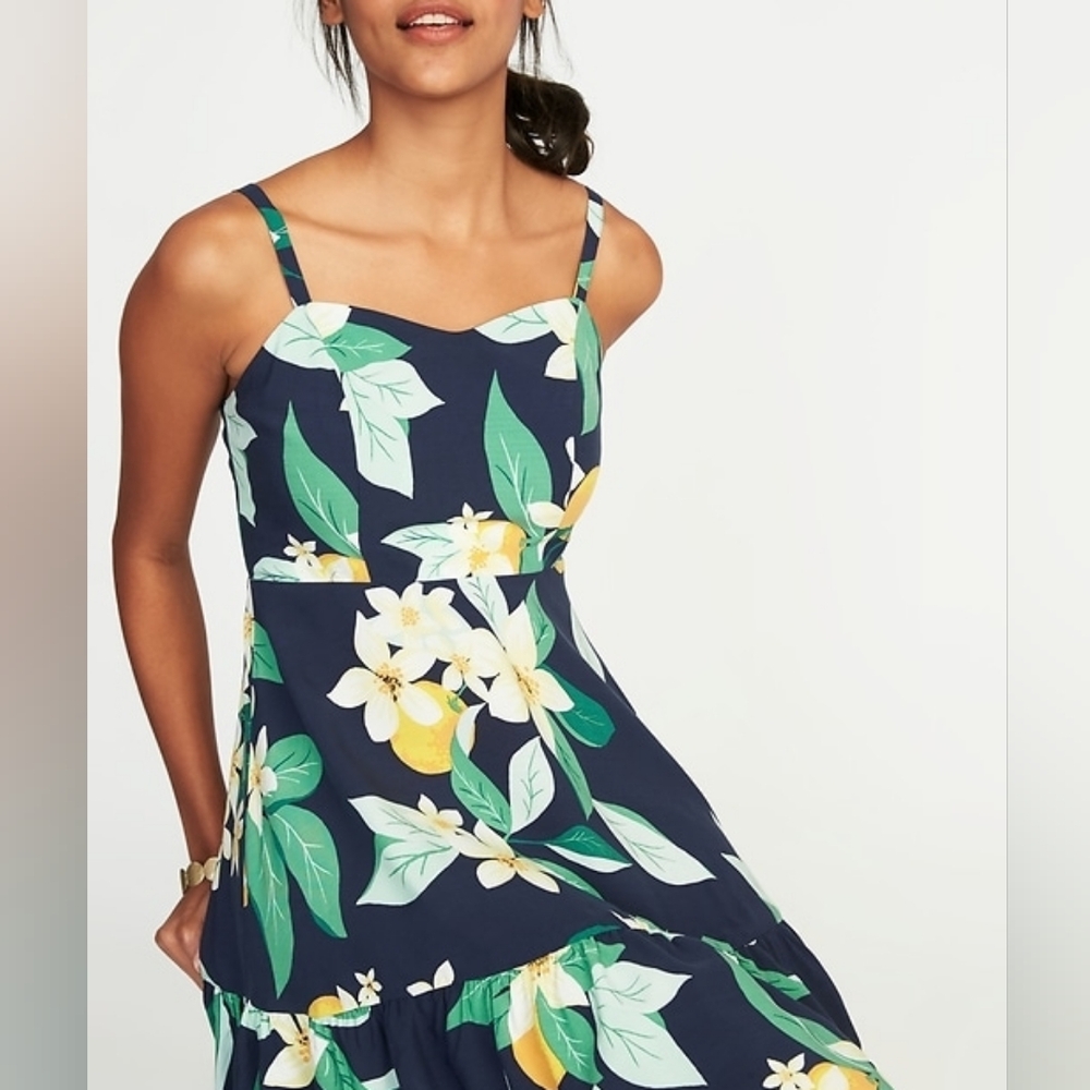 Old Navy Fit & Flare Tiered Cami Dress